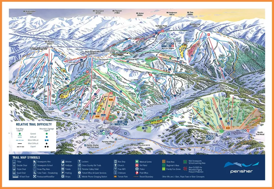 Perisher Ski Map