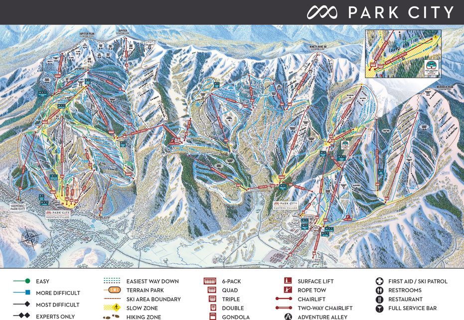 Park City Ski Map | Resort Info & Videos | PistePro