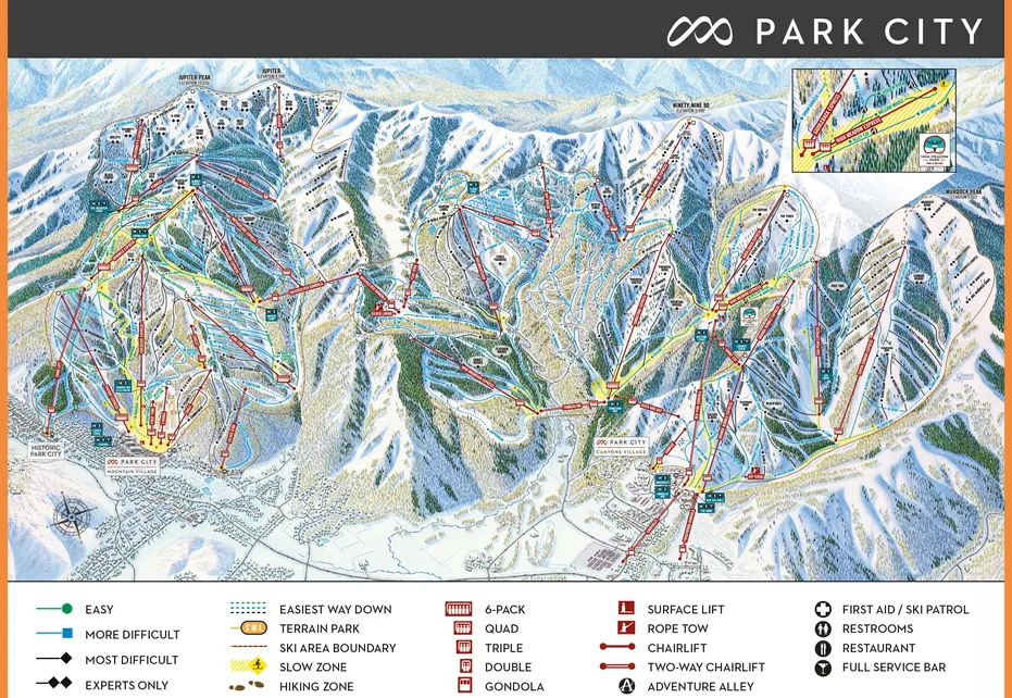 Park City Ski  Map