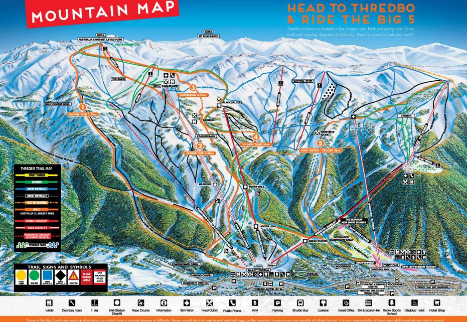 Thredbo ski resort Piste Map | Ski Maps & Resort Info | PistePro