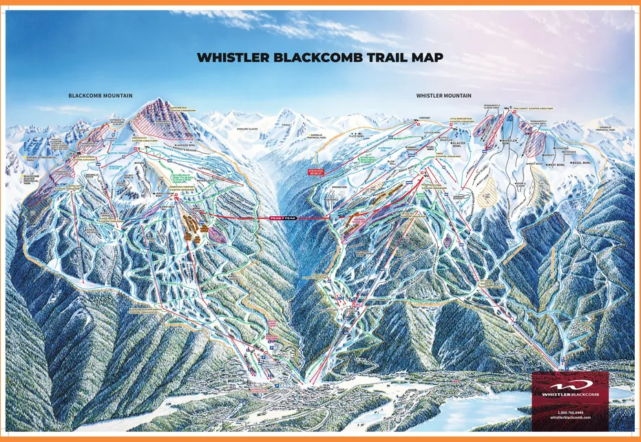 Whistler Blackcomb Ski Map