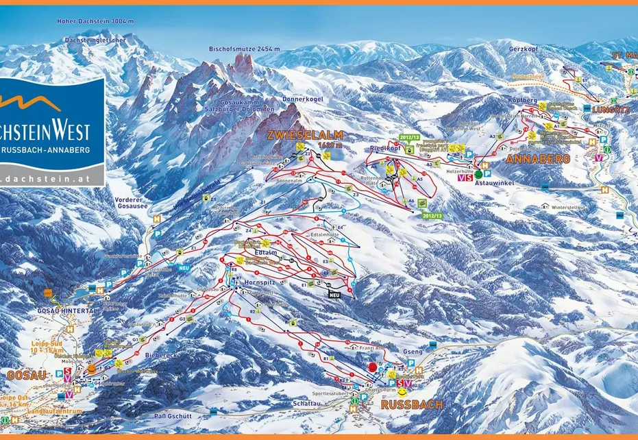 Annaberg Ski Map
