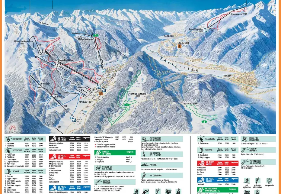 Aprica Ski Map
