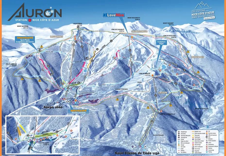 Auron Ski Map