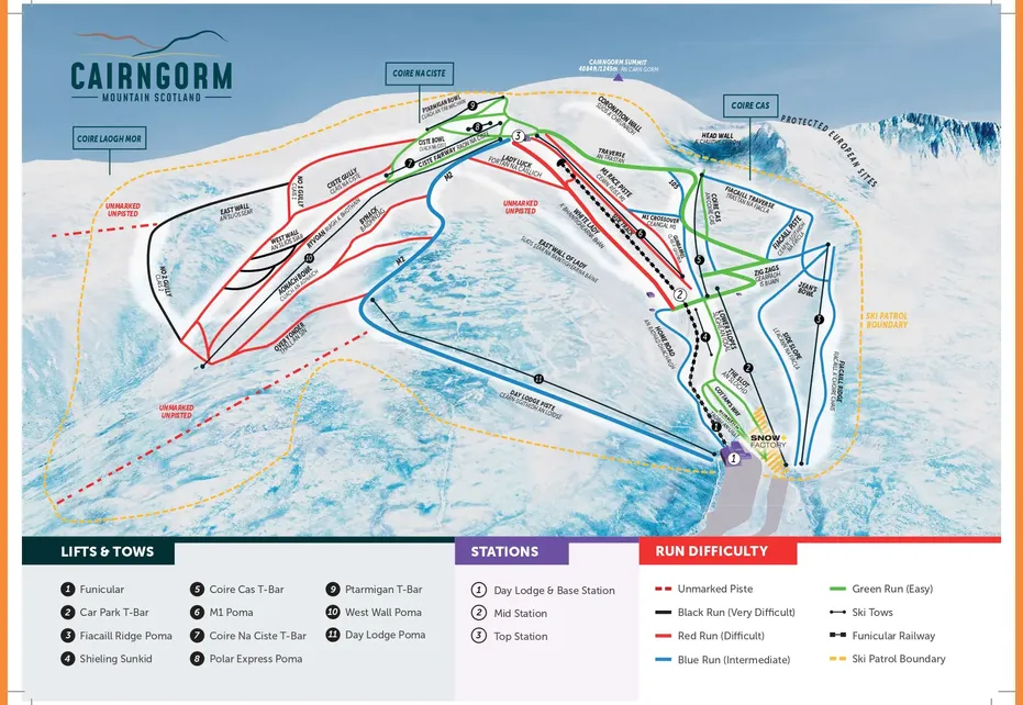 Aviemore Ski Map