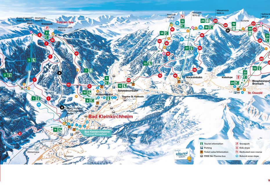 Bad Kleinkirchheim Piste Map | Ski Maps & Resort Info | PistePro