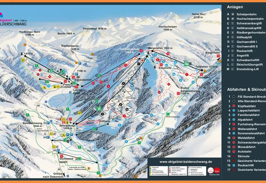 Balderschwang Ski Map