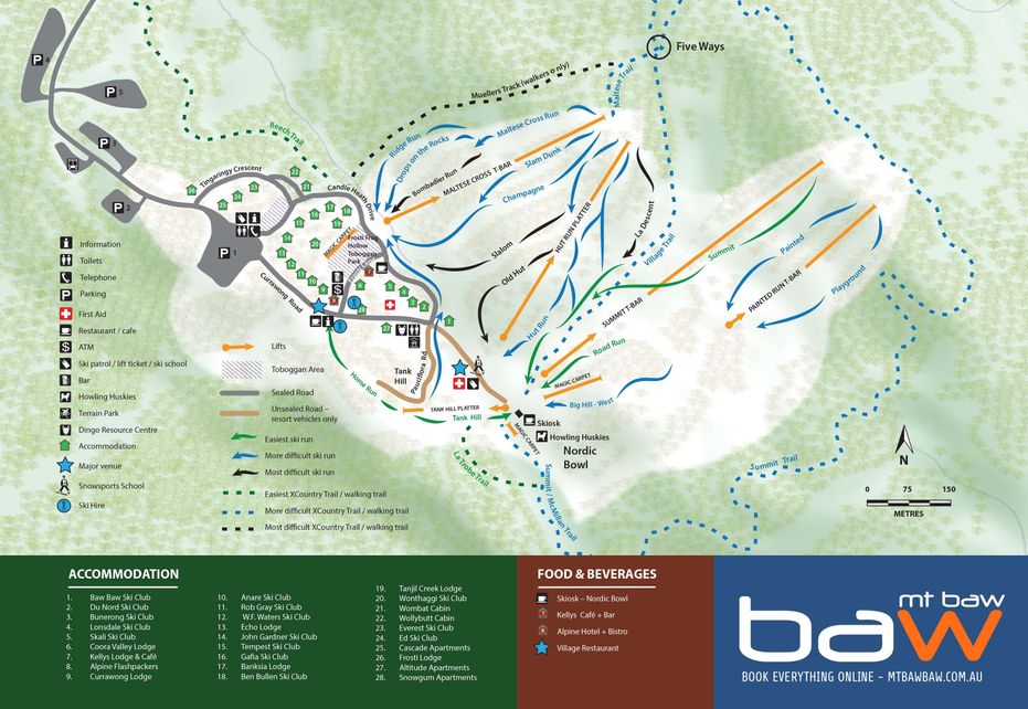 Mount Baw Baw Piste Map Ski Maps & Resort Info PistePro