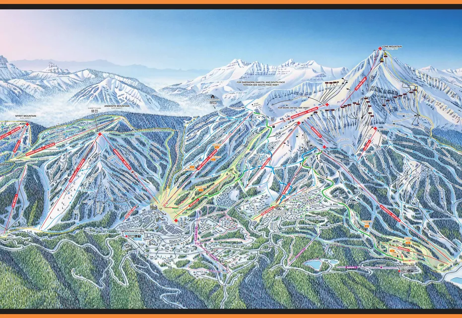 Map Of Big Sky Resort Big Sky Resort Piste Map | Ski Maps & Resort Info | Pistepro