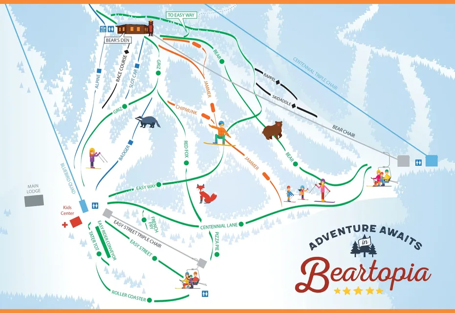Brundage Mt Ski  Map - Beartopia