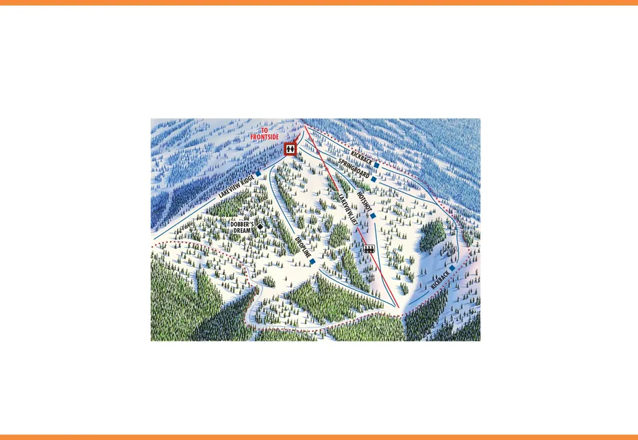 Brundage Mt Ski  Map - Lakeview