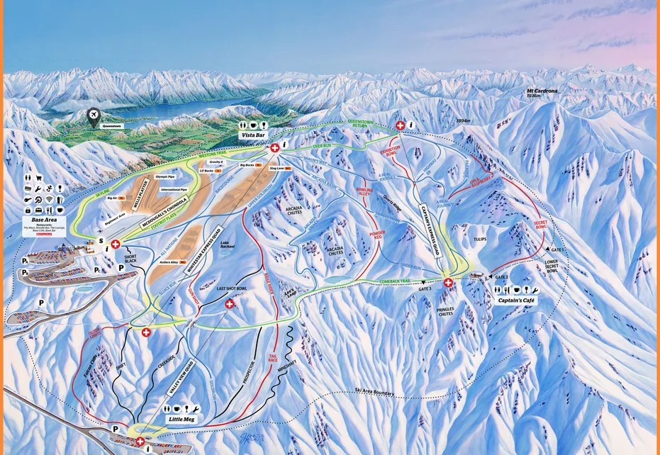 Cardrona ski map