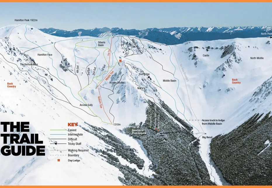 Craigieburn ski map