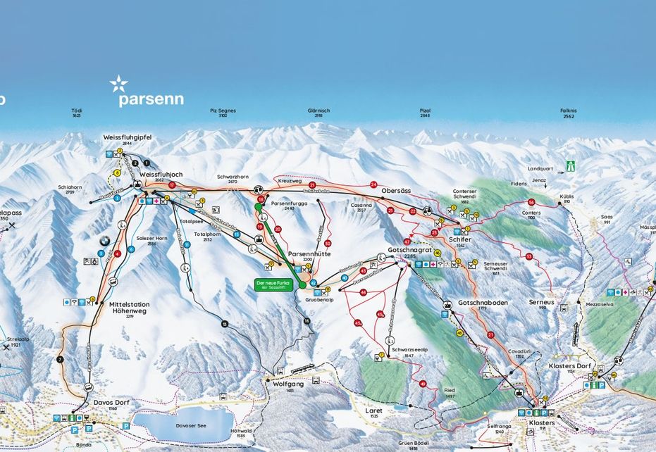 Davos Piste Map Ski Maps Resort Info Pistepro