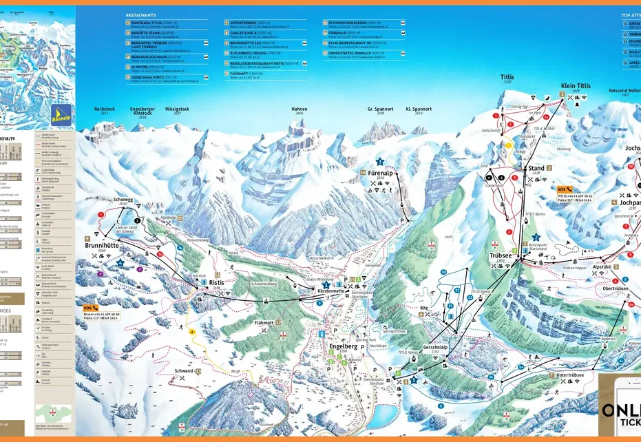 Engelberg Ski Map