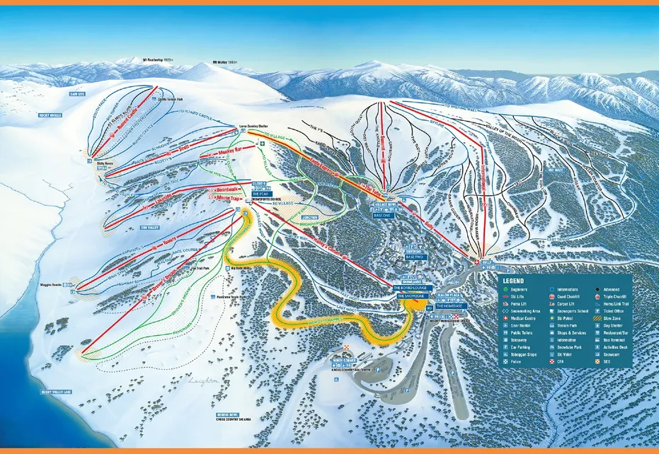 Falls Creek Ski Map