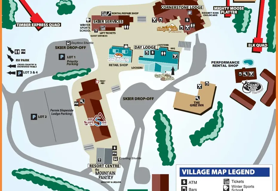 Fernie Resort Map