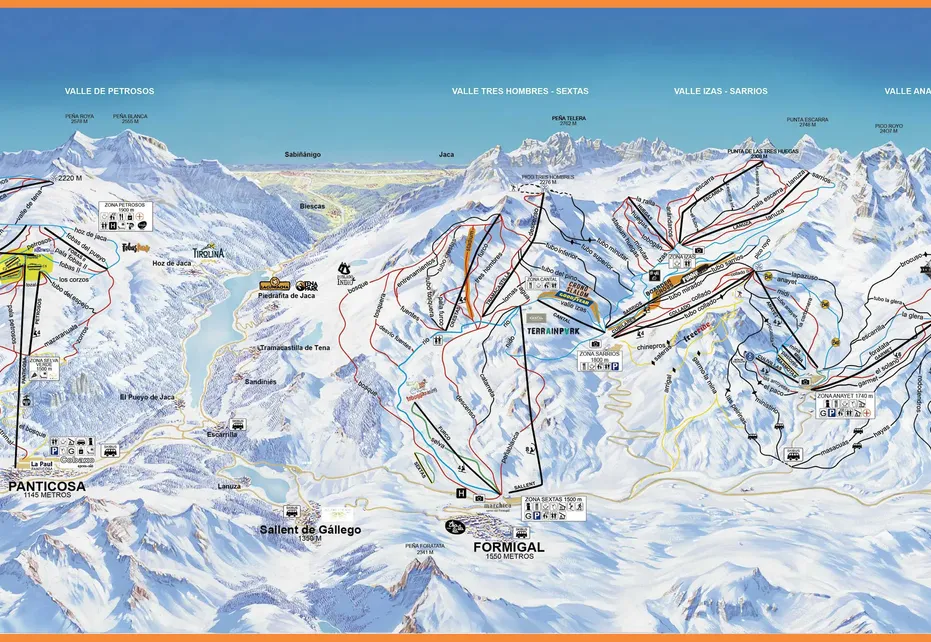 Fórmigal Ski map