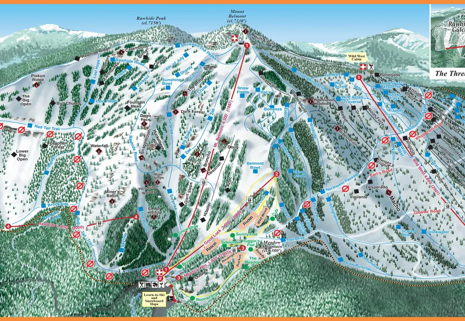 Great Divide Ski  Map