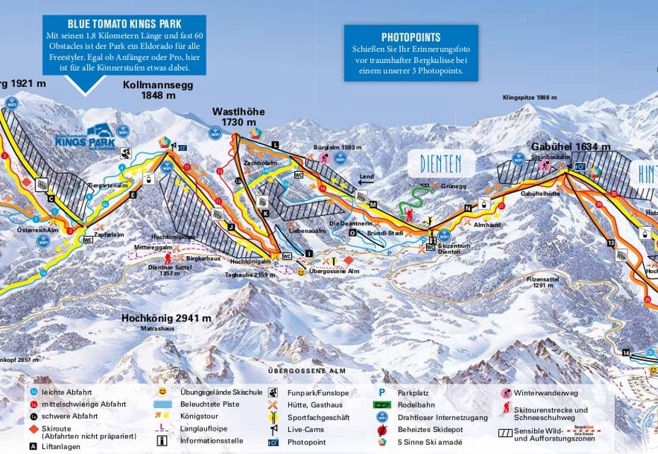 Hochkönig Piste Map | Ski Maps & Resort Info | PistePro