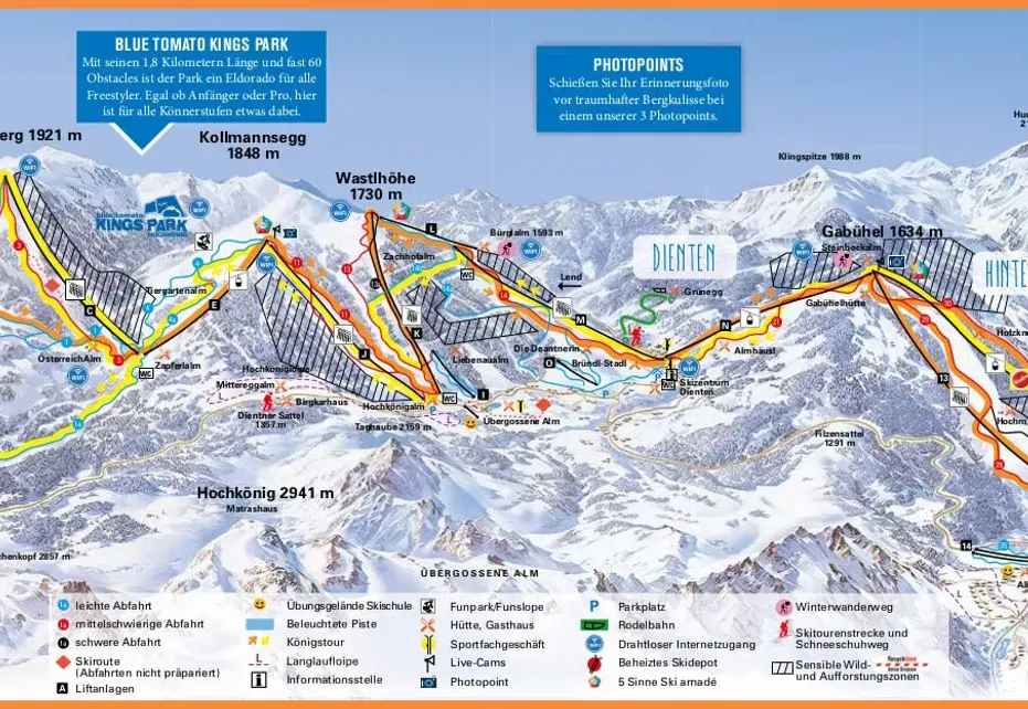 Hochkönig Ski Map