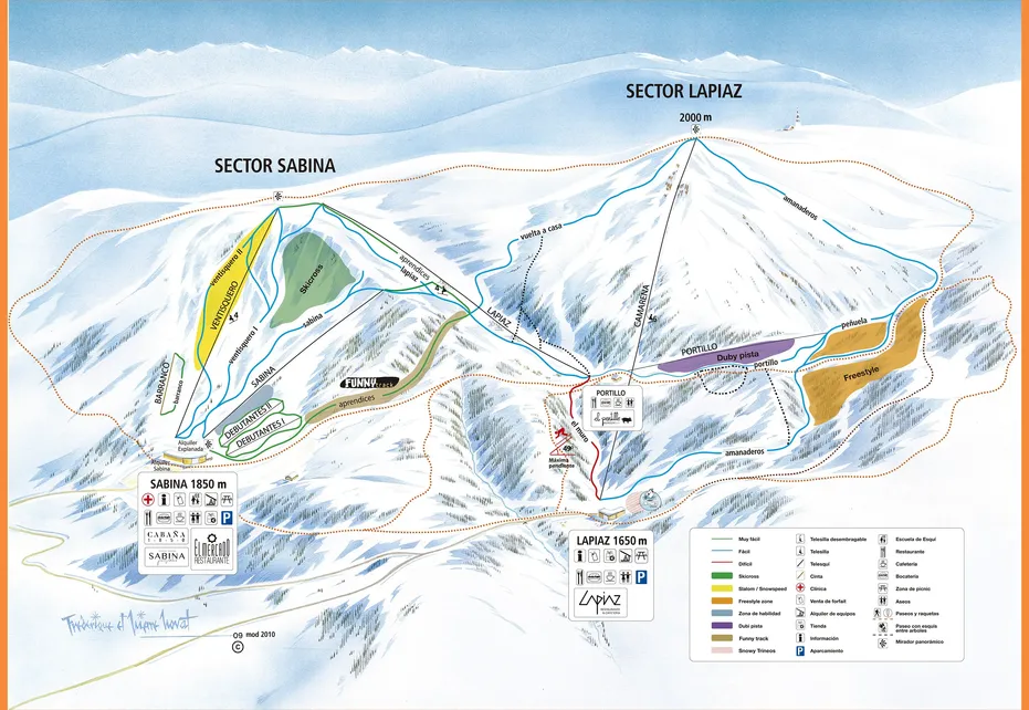 Javalambre Ski Map