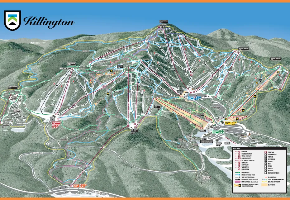 Killington Ski  Map