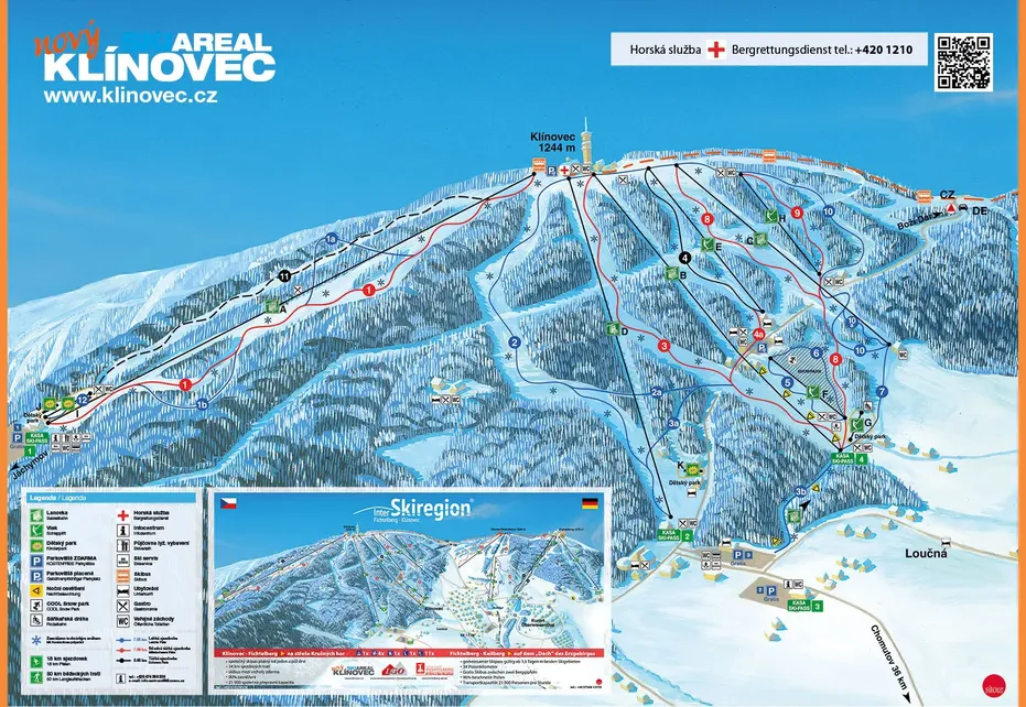 Klínovec Ski Map
