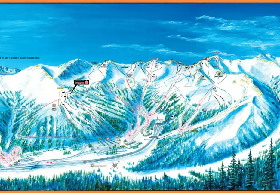 Loveland Ski  Map