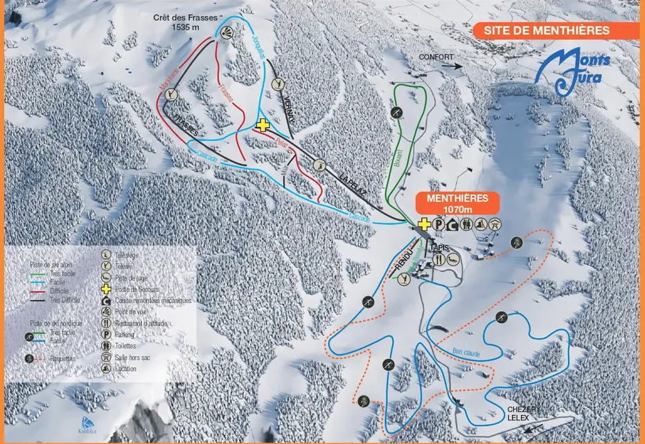 Menthiers Ski Map
