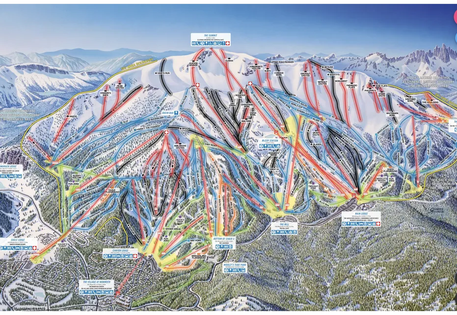 Ski map