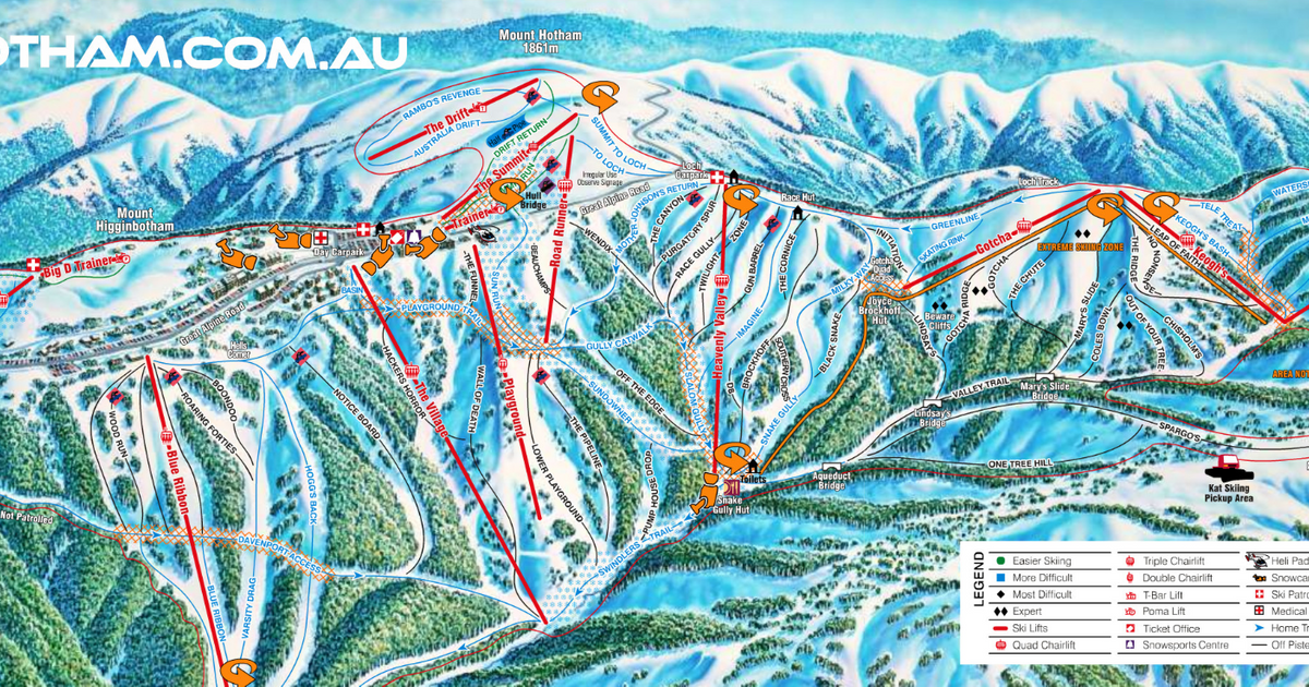 Altitude specific Weather & Snow Forecasts for Mount Hotham