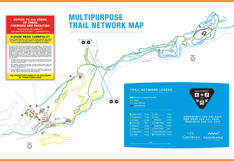 Panorama Cross country and Hiking s Map