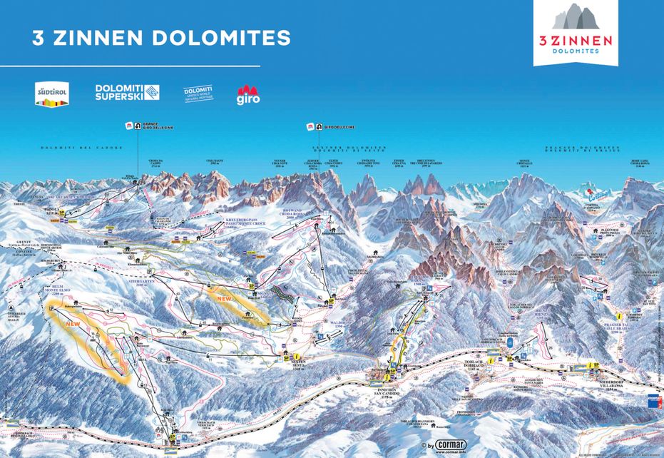 Innichen San Candido Piste Map Ski Maps Resort Info Pistepro