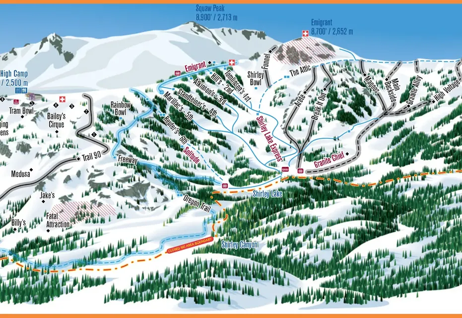 Alpine Meadows Trail Map Alpine Meadows Ski Map | Resort Info & Videos | Pistepro