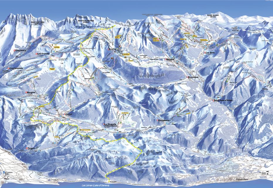 Portes du Soleil Ski Map
