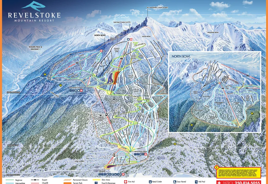 Revelstoke Ski Map