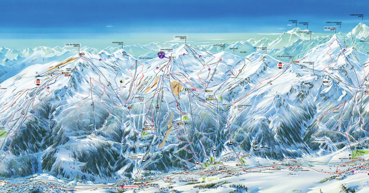 Briancon Piste Map | Ski Maps & Resort Info | PistePro