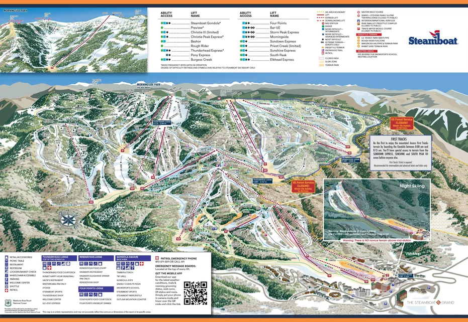 Steamboat Ski  Map