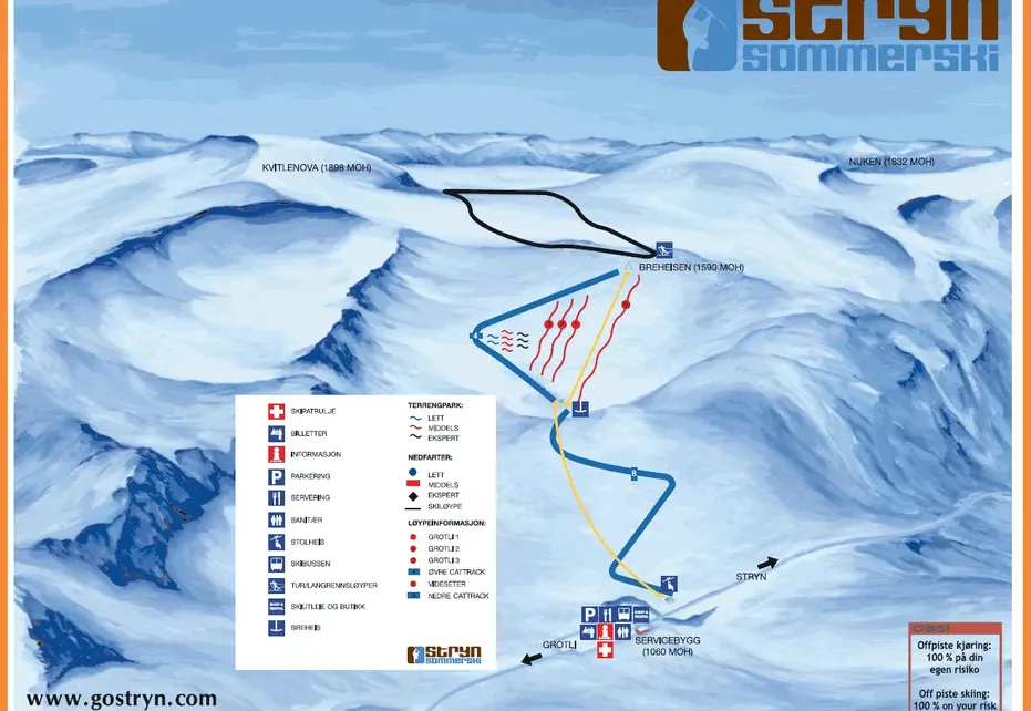 Stryn Ski Map
