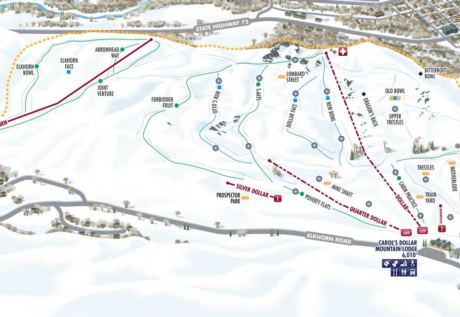 Sun Valley Ski Map | Resort Info & Videos | PistePro