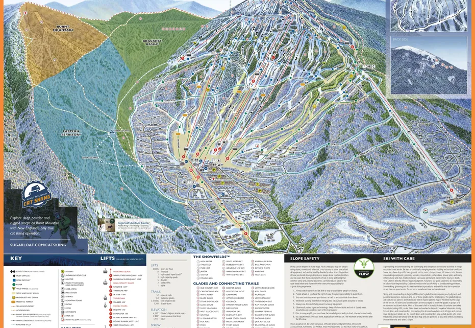 Sugarloaf Ski  Map