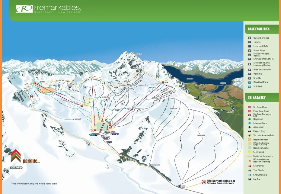 The Remarkables ski map