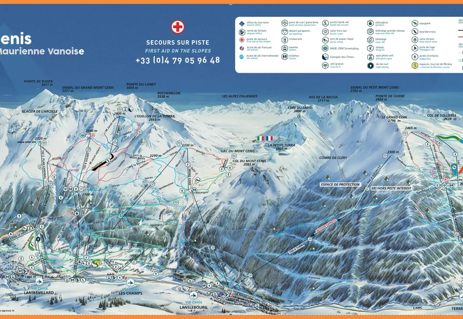 Termignon Ski Map