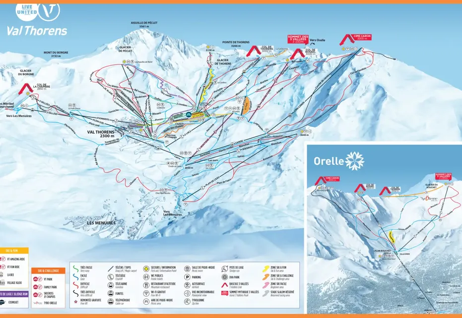 Val Thorens Ski Map