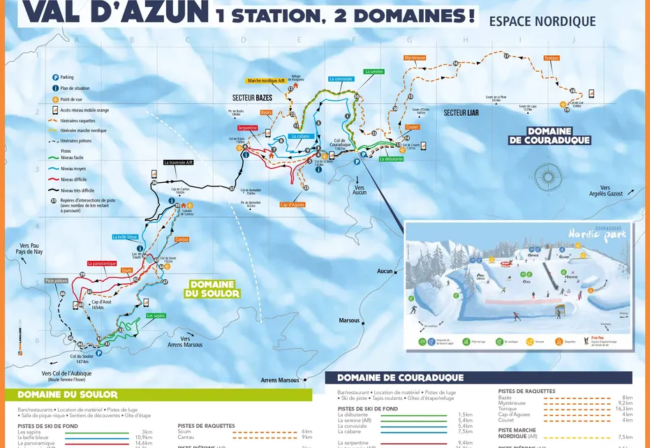 Val d'Azun Nordic  Map