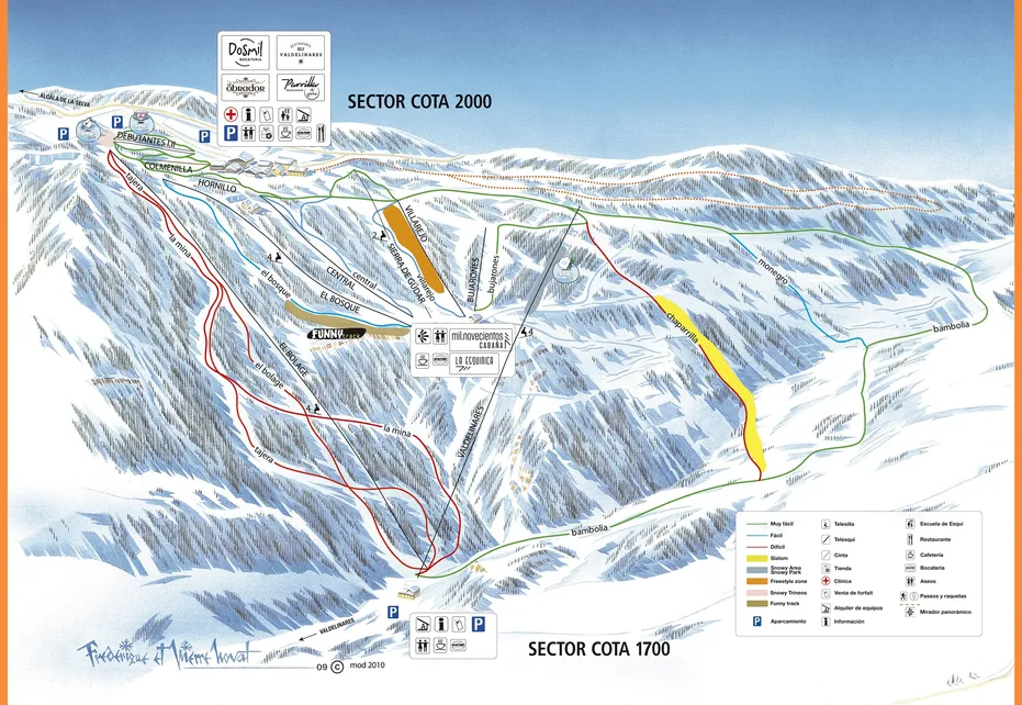 Valdelinares Ski Map