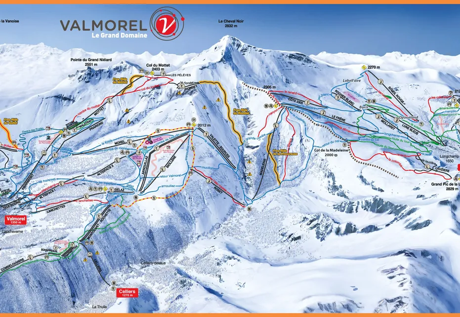 Valmorel Ski Map