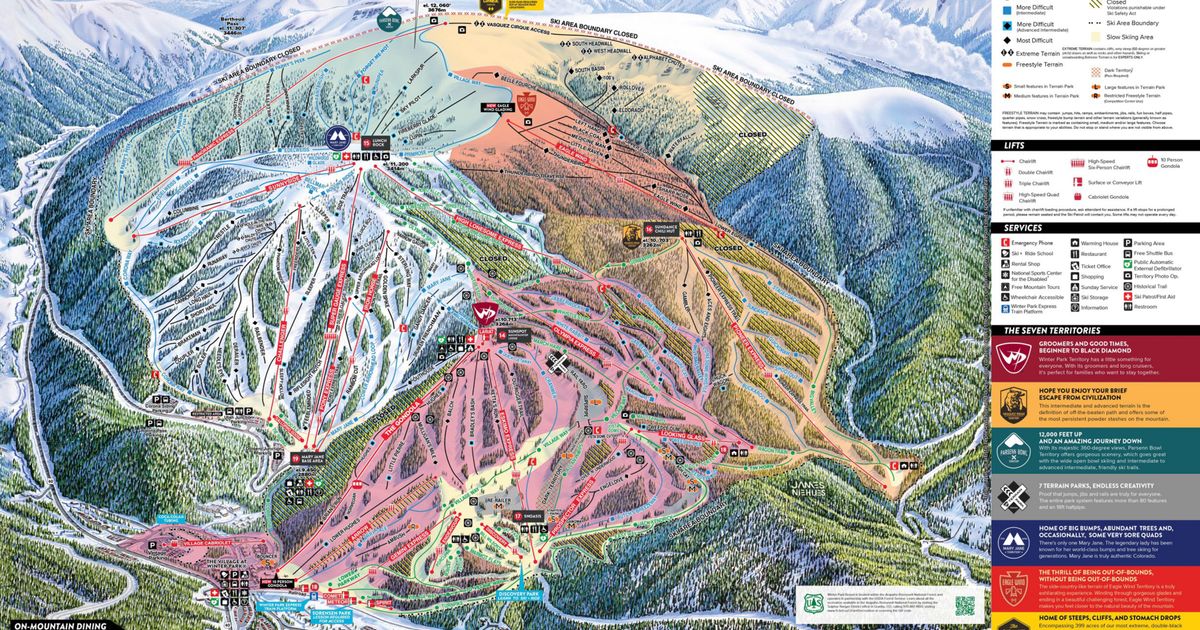 Winter Park Ski Map Resort Info & Videos PistePro