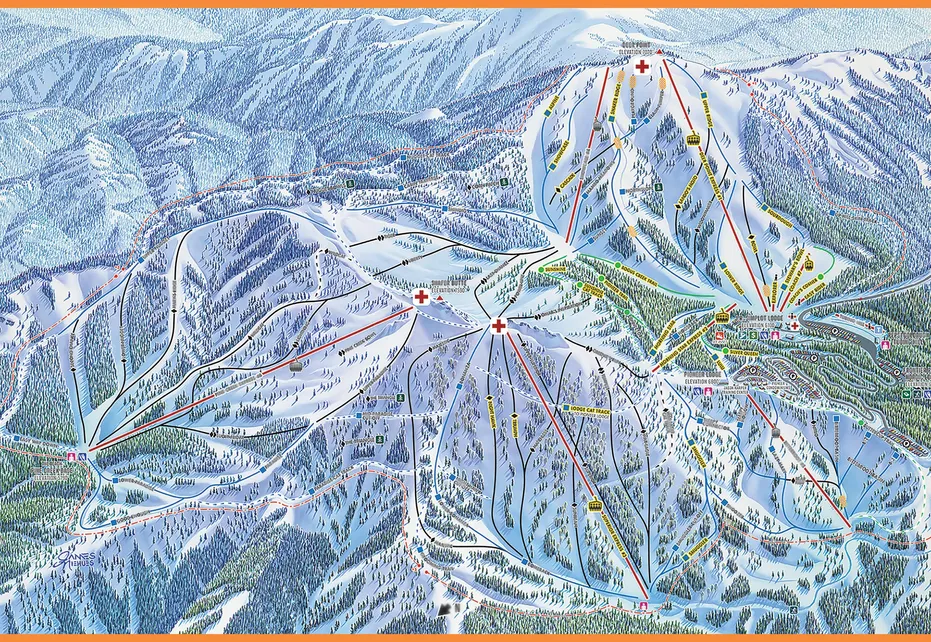 Bogus Basin Ski  Map